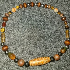 Tibet Agate Heavens Eye Beaded Necklace